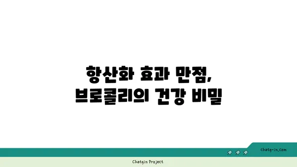 브로콜리의 놀라운 효능| 특성과 영양학적 가치 | 건강, 채소, 식단, 영양, 항산화