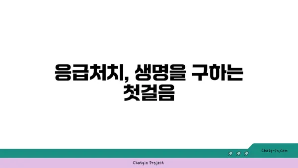 SOS! 위급 상황 발생 시, 나만의 안전 지침 | 응급처치, 안전 수칙, 위기 대처