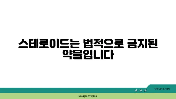 아나볼릭 스테로이드의 위험| 건강, 심리, 그리고 법적 문제 | 부작용, 금지약물, 스테로이드 사용의 위험성