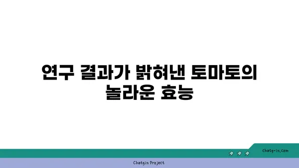 토마토의 놀라운 암 예방 효과| 연구 결과와 전문가 의견 | 토마토, 암 예방, 건강 식품, 항산화 효과