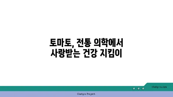 토마토의 놀라운 약리 효능| 전통 의학에서 현대적 활용까지 | 건강, 항산화, 면역, 암 예방