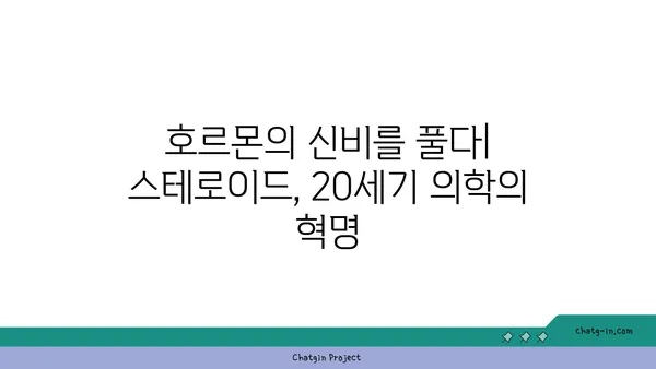 스테로이드의 역사와 진화| 의학 발전과 함께한 놀라운 여정 | 스테로이드, 약물, 진화, 의학, 역사