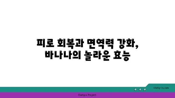 바나나, 건강을 위한 똑똑한 선택! | 바나나 효능, 바나나 영양, 바나나 레시피