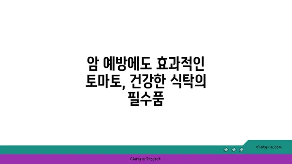 토마토의 놀라운 약리 효능| 전통 의학에서 현대적 활용까지 | 건강, 항산화, 면역, 암 예방