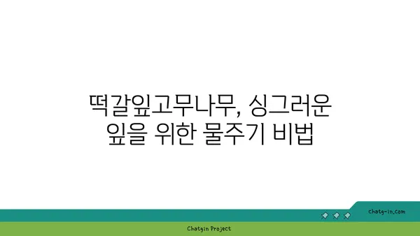 떡갈잎고무나무 키우기 완벽 가이드 | 잎, 물주기, 햇빛, 번식, 병충해, 분갈이, 관리 팁