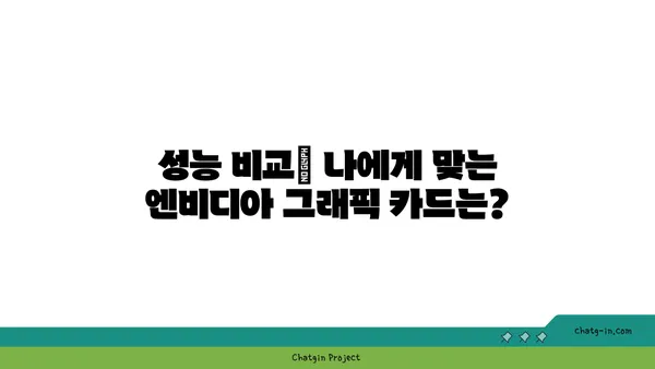 엔비디아 그래픽 카드| 더 나은 게이밍 경험을 위한 최고의 선택 | 성능 비교, 추천 모델, 게이밍 환경 개선