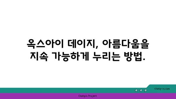 옥스아이 데이지| 지속 가능한 아름다움을 위한 재활용 가이드 | 옥스아이 데이지, 재활용, 지속 가능성, 환경 보호