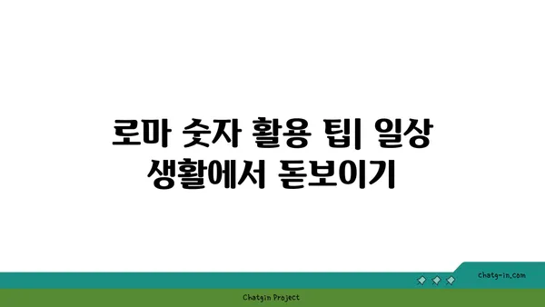 로마 숫자 완벽 정복| 이해, 변환, 활용 가이드 | 로마 숫자 표, 로마 숫자 변환, 로마 숫자 활용법