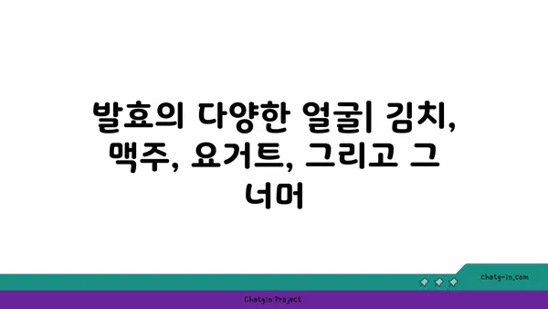 발효의 과학| 미생물의 힘을 이용한 식품의 변신 | 발효, 미생물, 식품, 과학, 종류, 원리