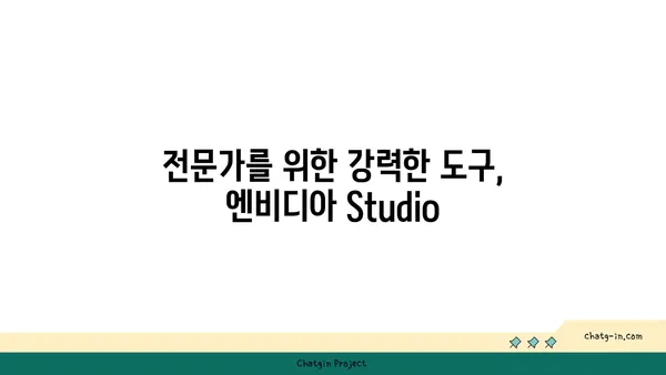 엔비디아 Studio| 콘텐츠 제작의 새로운 기준 | 컨텐츠 제작자, 성능, 효율성