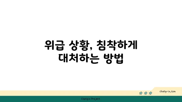 SOS! 위급 상황 발생 시, 나만의 안전 지침 | 응급처치, 안전 수칙, 위기 대처