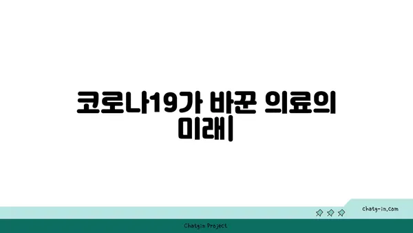 코로나19 대유행이 불러온 의료 혁신| 미래 의료 시스템의 변화와 전망 | 디지털 의료, 원격 진료, 인공지능, 팬데믹