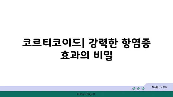 코르티코이드의 이해| 작용 기전, 종류, 그리고 부작용 | 스테로이드, 항염증제, 부신피질호르몬