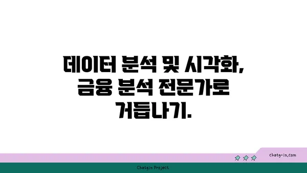 데이터 분석 및 시각화 금융 분석사 인증| 금융 데이터에서 가치를 찾는 길 | 금융 데이터 분석, 시각화, 인증, 통찰력