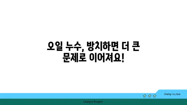 자동차 오일 누수 초기 징후| 빠르게 점검하고 문제 해결하기 | 오일 누수, 자동차 점검, 정비 팁