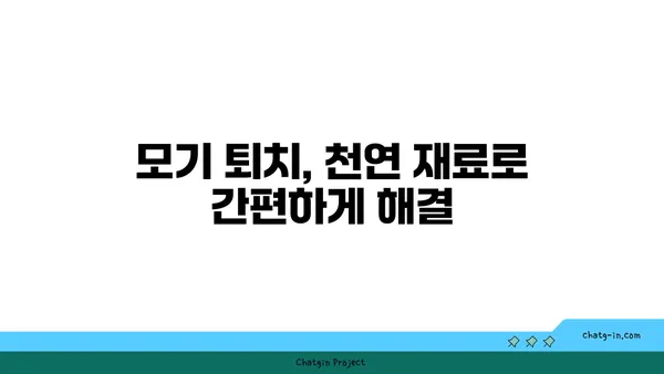 몸에 해롭지 않은 모기 퇴치법, 천연 & 안전하게 모기 쫓는 7가지 방법 | 모기 퇴치, 천연 모기 기피제, 안전한 모기 퇴치법