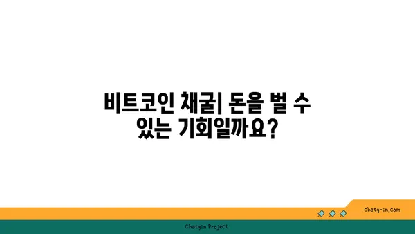 비트코인 채굴, 돈벌이 기회 vs. 위험한 도전| 심층 분석 | 비트코인, 채굴, 수익, 투자, 위험, 전력 소비, 환경