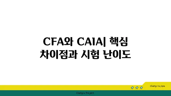 CFA vs CAIA| 톱 금융 전문가를 위한 선택 가이드 | 금융 자격증, 투자 전문가, CFA, CAIA 비교