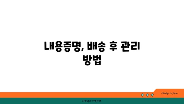 내용증명, 제대로 보냈다면 수취 확인은 필수! | 배송 후 관리, 수취 여부 확인 방법