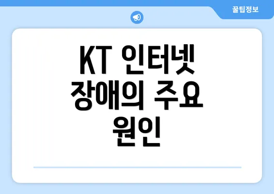 KT 인터넷 장애의 주요 원인