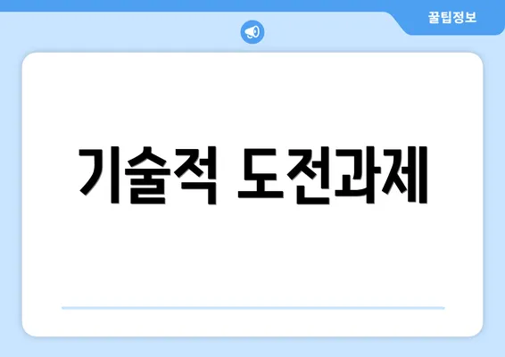 기술적 도전과제