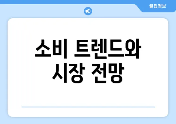 소비 트렌드와 시장 전망
