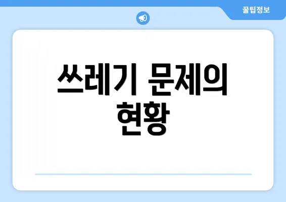 쓰레기 문제의 현황