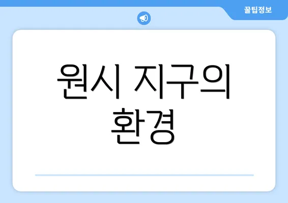 원시 지구의 환경