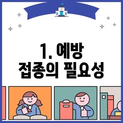 1. 예방 접종의 필요성