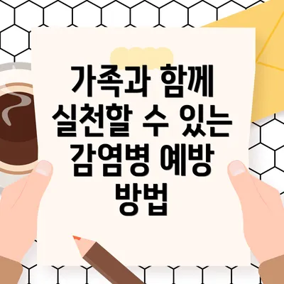 가족과 함께 실천할 수 있는 감염병 예방 방법