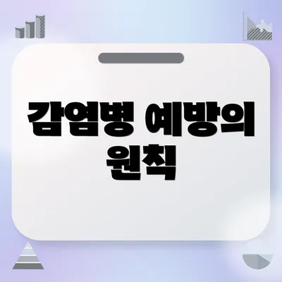 감염병 예방의 원칙
