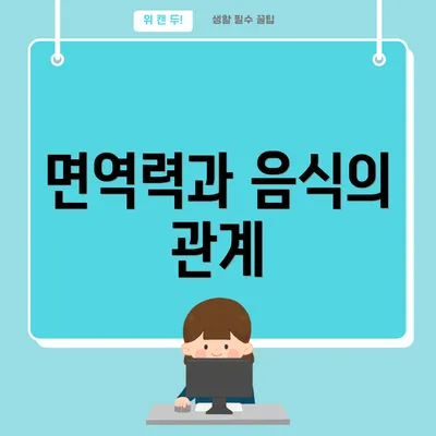 면역력과 음식의 관계