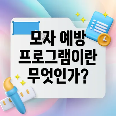 모자 예방 프로그램이란 무엇인가?