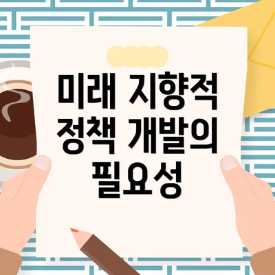 미래 지향적 정책 개발의 필요성