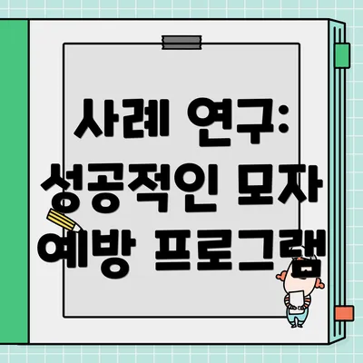 사례 연구: 성공적인 모자 예방 프로그램