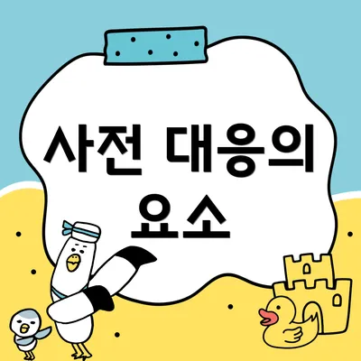 사전 대응의 요소