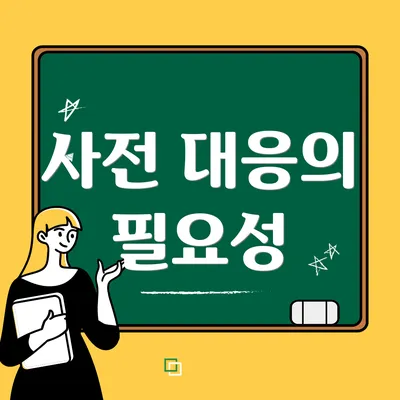 사전 대응의 필요성