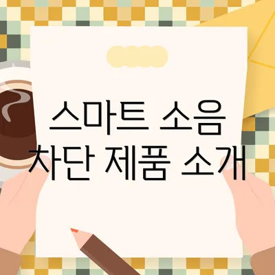 스마트 소음 차단 제품 소개