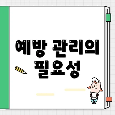 예방 관리의 필요성