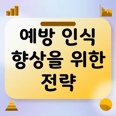 예방 인식 향상을 위한 전략