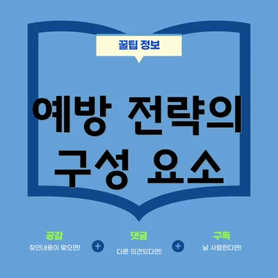 예방 전략의 구성 요소