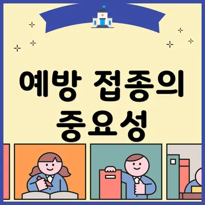 예방 접종의 중요성