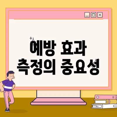 예방 효과 측정의 중요성