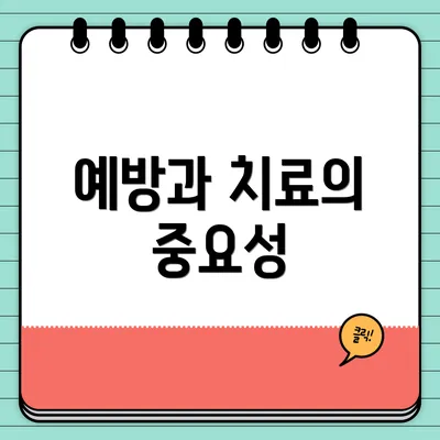 예방과 치료의 중요성