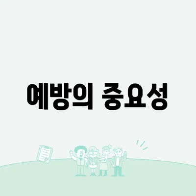 예방의 중요성