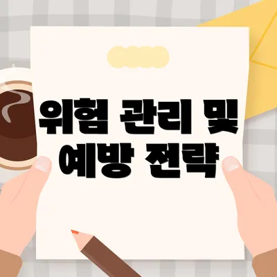 위험 관리 및 예방 전략