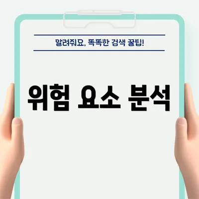 위험 요소 분석