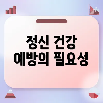 정신 건강 예방의 필요성