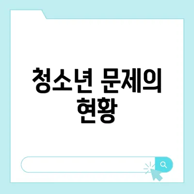 청소년 문제의 현황