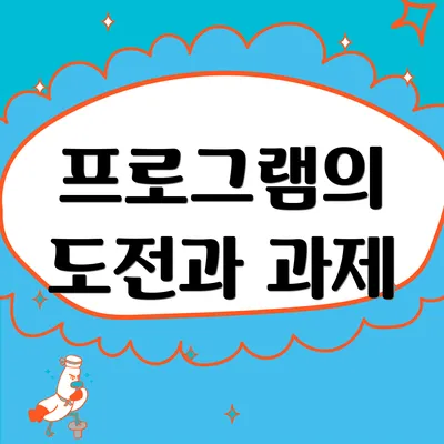 프로그램의 도전과 과제